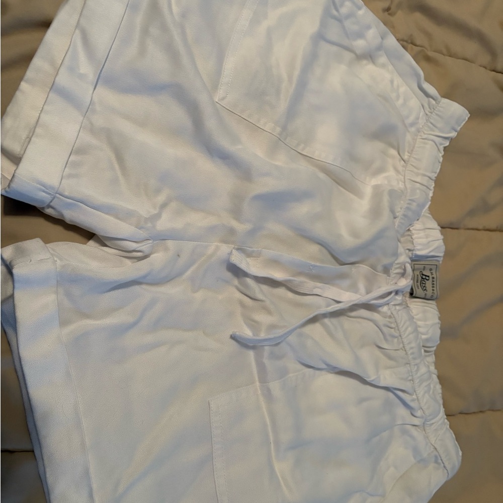 White Drawstring Shorts